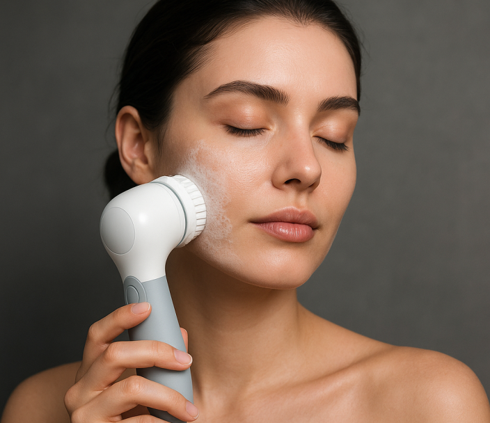 فیس براش چیست؟ آموزش استفاده، مزایا و تفاوت با شستشوی معمولی صورت