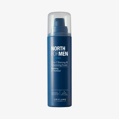 فوم اصلاح و پاکسازی 2 در 1 نورث فور من ساب‌زیرو North For Men Subzero